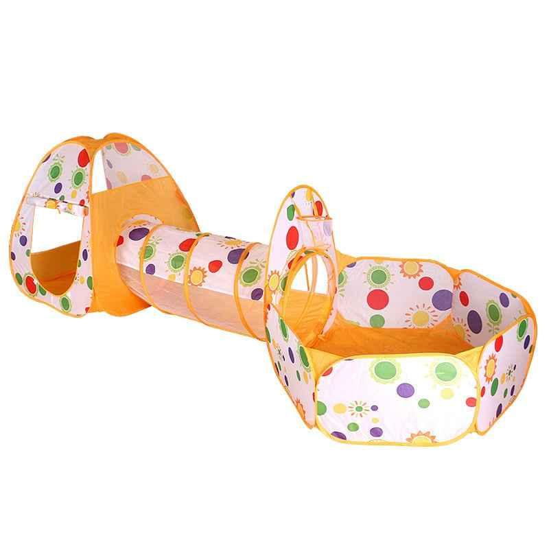 3-in-1 Kids Play Tent - Ball Pit, Tunnel & Teepee Set - Shello's Creative Boutique