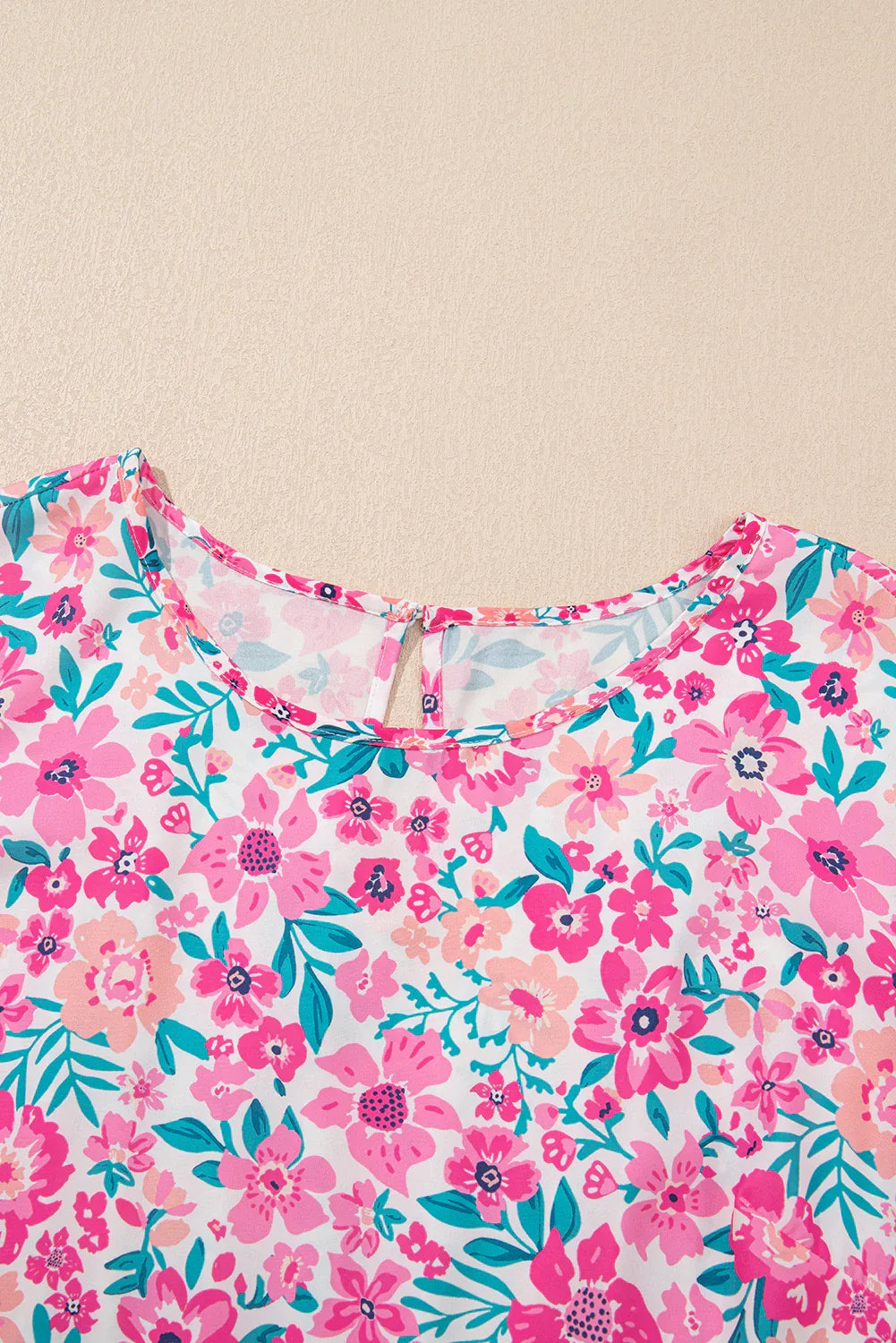 Plus Size Floral Print Ruffle Short Sleeve Flare Dress - Boho Elegance Meets Effortless Style! - Shello's Creative Boutique