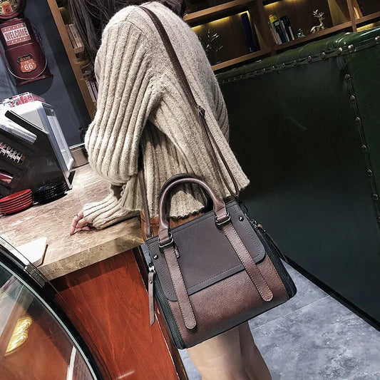 Vintage Handbags Female Brand Leather Handbag High Quality Small Bags Lady Shoulder Bags - Shello's Creative Boutique