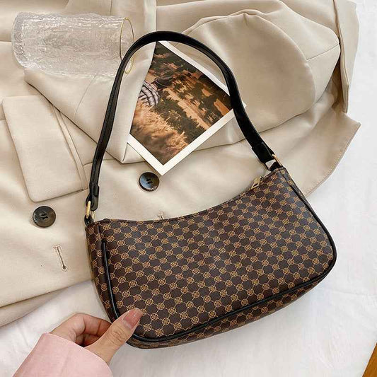 Women Baguette Bag - Retro French Underarm Trendy Satchel Satchels