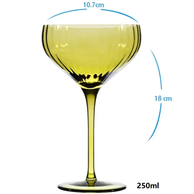4/2/1Pcs Creative French Medieval Red Wine Glass Hand Blown Margarita Cocktail Goblet Glass Cup Dense Edges Vintage Flower Bloom eprolo