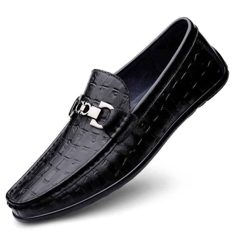 Lefu Cowhide Leather Shoes for Men - Comfortable and Luxurious Office Footwear - Shello's Creative Boutique