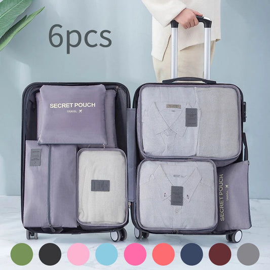 Travel storage bag 6-piece set waterproof clothing sorting bag bags Travel storage bag 6-piece set eprolo