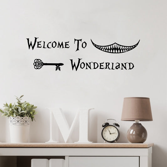 Alice in Wonderland Wall Stickers - Magical Kids Room Decor & Door Decals