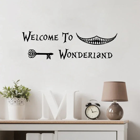 Alice in Wonderland Wall Stickers - Magical Kids Room Decor & Door Decals - Shello's Creative Boutique