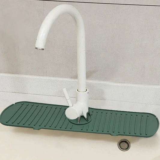 Silicone Sink Splash Guard - Faucet Mat with Drain Rack - Shello's Creative Boutique