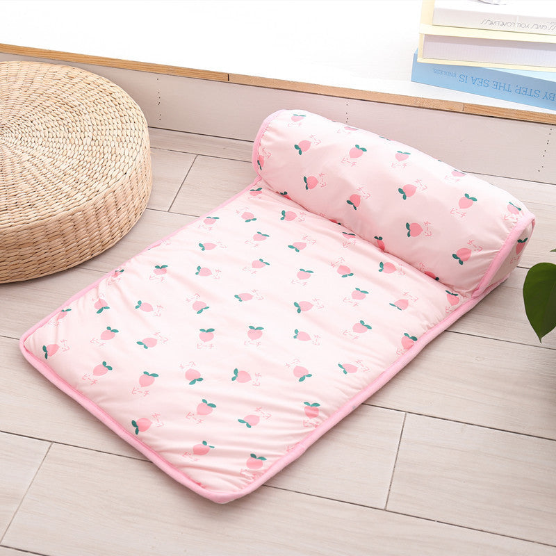 Cat dog pet ice pad summer autumn cooling heatstroke prevention sleeping mat fruit mat non-slip ice silk mat eprolo
