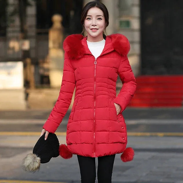 Faux Fur Parkas Women Down Jacket Winter Jacket Women Thick Snow Wear Winter Coat Lady Clothing Female Jackets Parkas - Shello's Creative Boutique