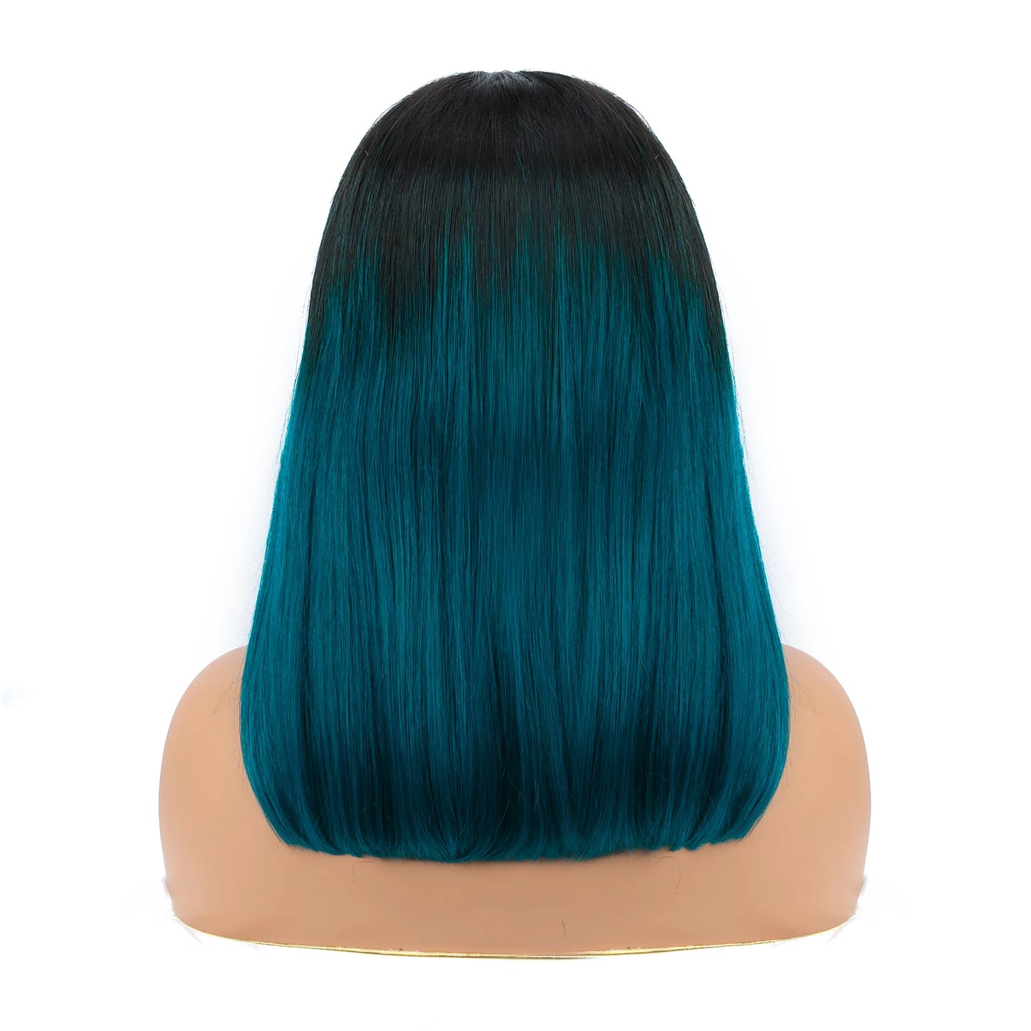 4x4 Lace Closure short Bob Wigs Human Hair T1B/green Color Bob Wig Double Drawn Straight Human hair Bob Lace Front Wig For Women eprolo