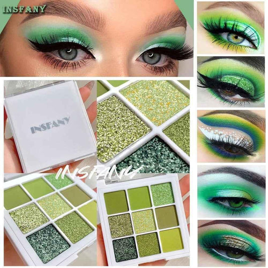 Avocado Green Eye Shadow Palette | Vibrant and Long-lasting Shades - Shello's Creative Boutique