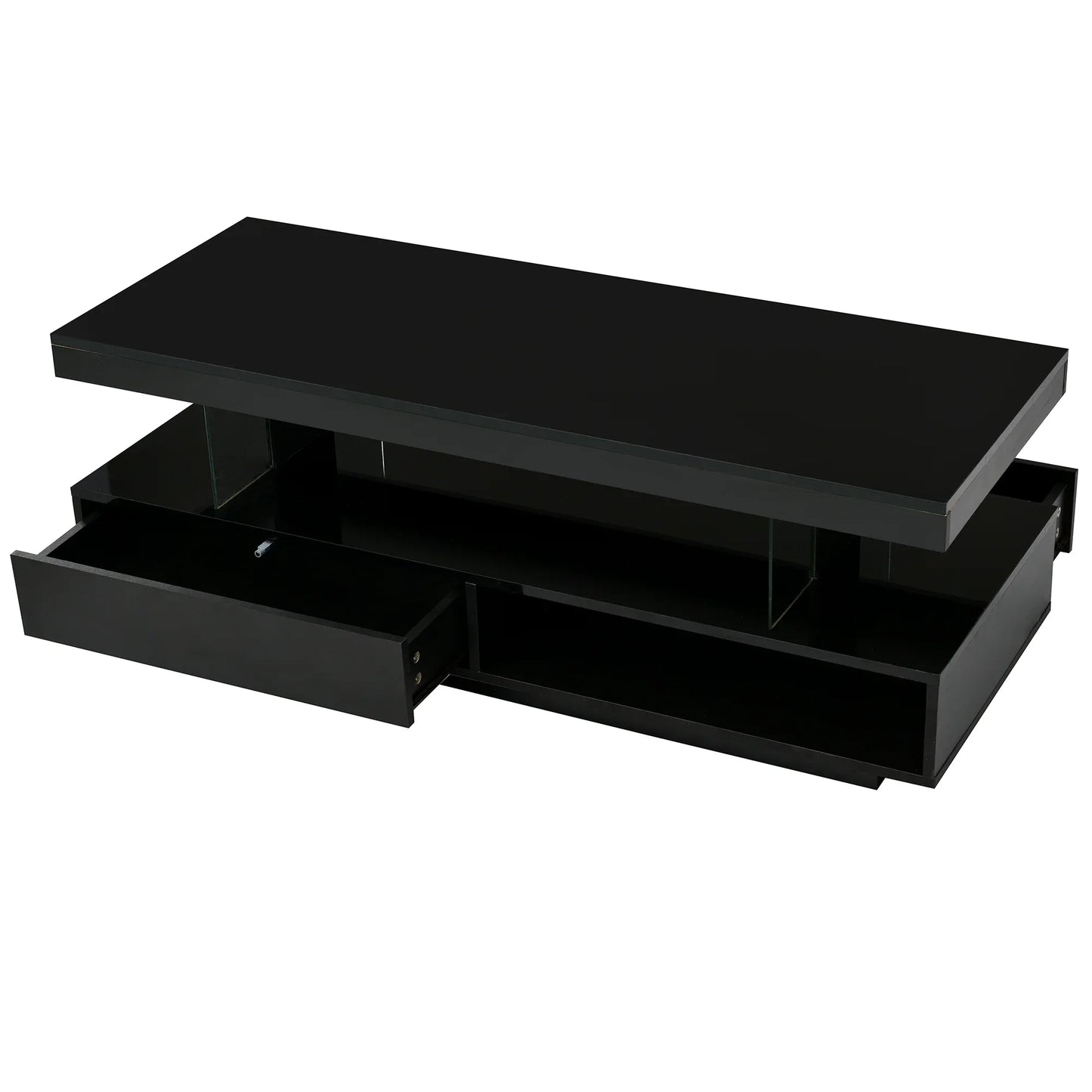 U-Can LED Coffee Table – Modern Elegance with Smart Storage - Shello's Creative Boutique