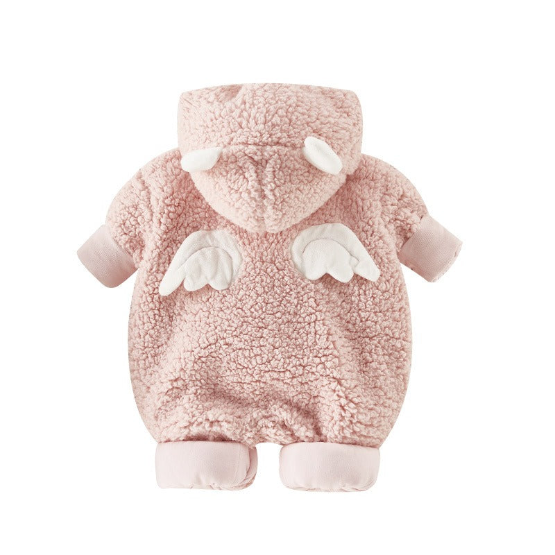Baby Clothes Autumn and Winter Suit Baby Outwear Thickened Bodysuit 1-year-old Winter Cotton Creeper eprolo