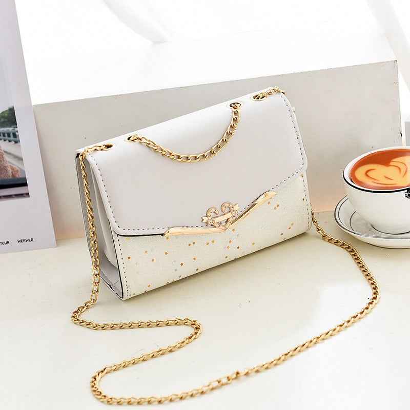 Korean Sequin Crossbody Bag for Women - Stylish Single Shoulder Mobile Wallet Bag