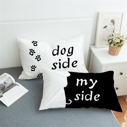 1pair 3D printing Bedding  cat&dog side Pillowcase Decorative eprolo