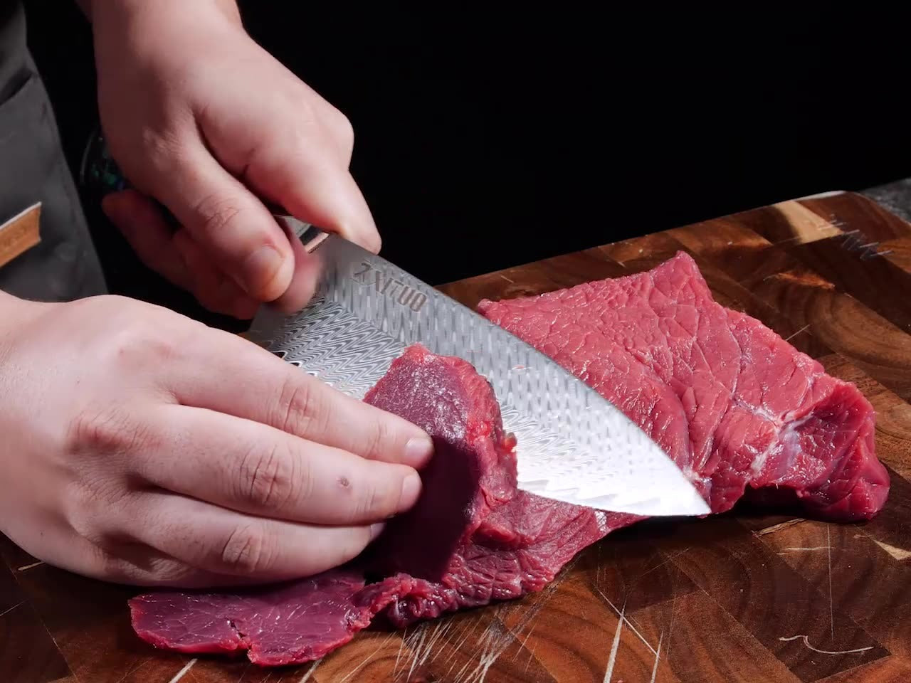 XITUO Damascus Steel Chef Knife Set Fine1-5 PCS Kitchen Knives Abalone shell handle Santoku knife eprolo