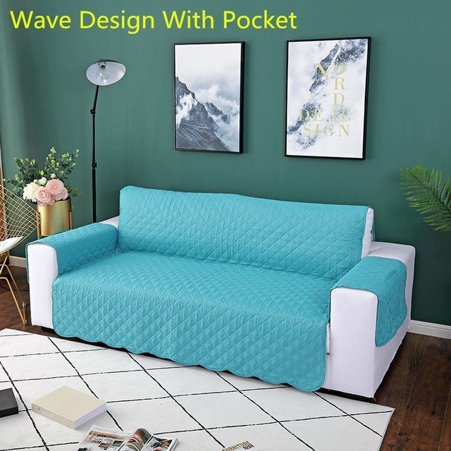 Sofa Couch Cover Chair Throw Pet Dog Kids Mat Furniture Protector Reversible Removable Armrest Slipcovers 1/2/3 Seat eprolo