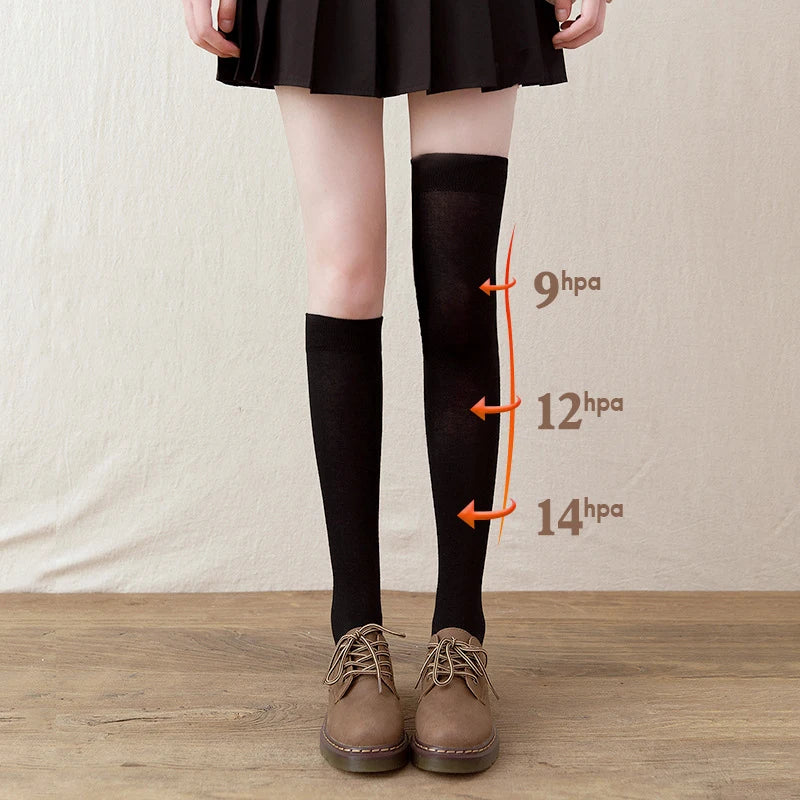 1 Pair Knee High Socks Women Socks Solid Color Stocking College Style Casual JK Japanese Fashion Calf Sock Sports Fitness Socks eprolo