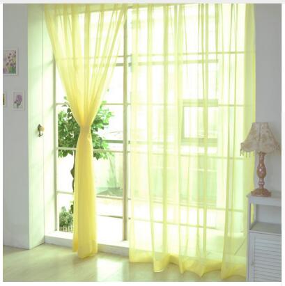 100*200cm Cheap Modern Window Curtain Home White Tulle Curtains for Living Room Bedroom Bathroom Polyester Window Screen - Shello's Creative Boutique