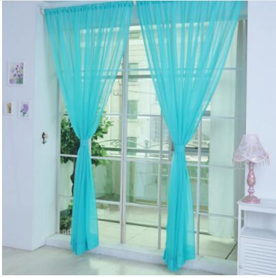 100*200cm Cheap Modern Window Curtain Home White Tulle Curtains for Living Room Bedroom Bathroom Polyester Window Screen - Shello's Creative Boutique