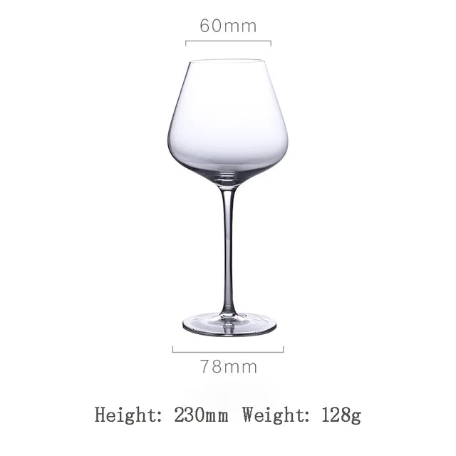 Black and Red Bow Tie Burgundy Wine Glass Pot Belly Home Kitchen Light Luxury Lead-free Crystal Color Glass Wine Original Goblet eprolo