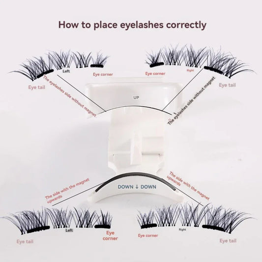Five Magnetic Adhesive-Free Magnetic Eyelash Clamp Set - Shello's Creative Boutique