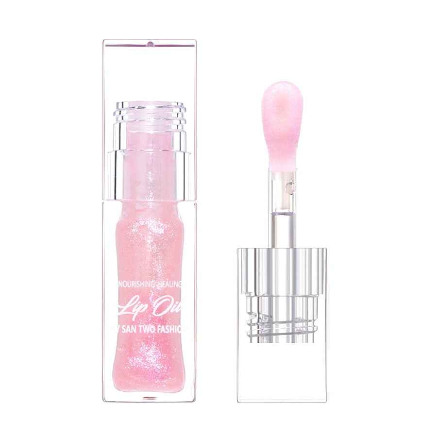 Hydrating Colour Changing Lip Gloss Sparkling Shimmer Lip Oil Plumping Liquid Lipstick