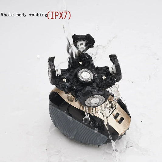 Multifunctional 5-Head Shaver Rechargeable Razor Water Washing Bald Head Machine Five-In-One Razor - Shello's Creative Boutique