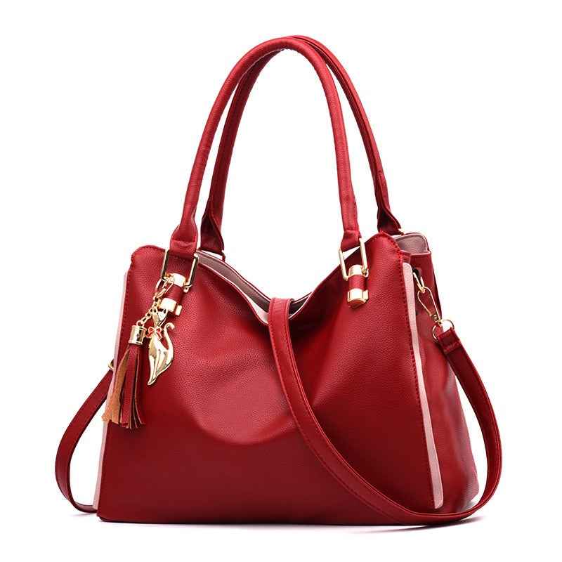 New Fashionable Large Capacity Middle Aged Women's Handbag