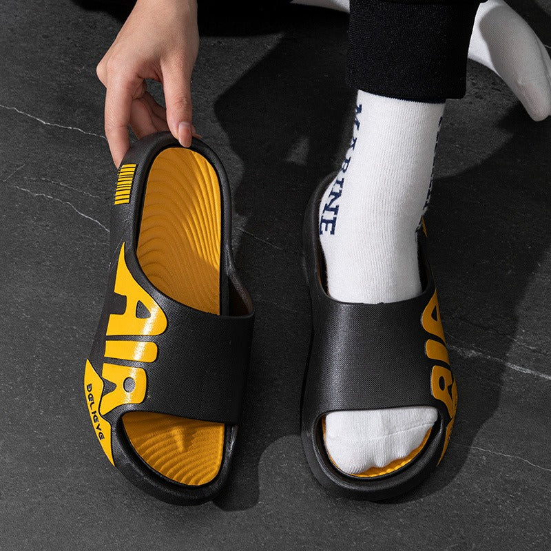 Slippers men summer outdoor wear home home indoor bathroom non slip thick bottom trend outdoor wear sandals and slippers eprolo