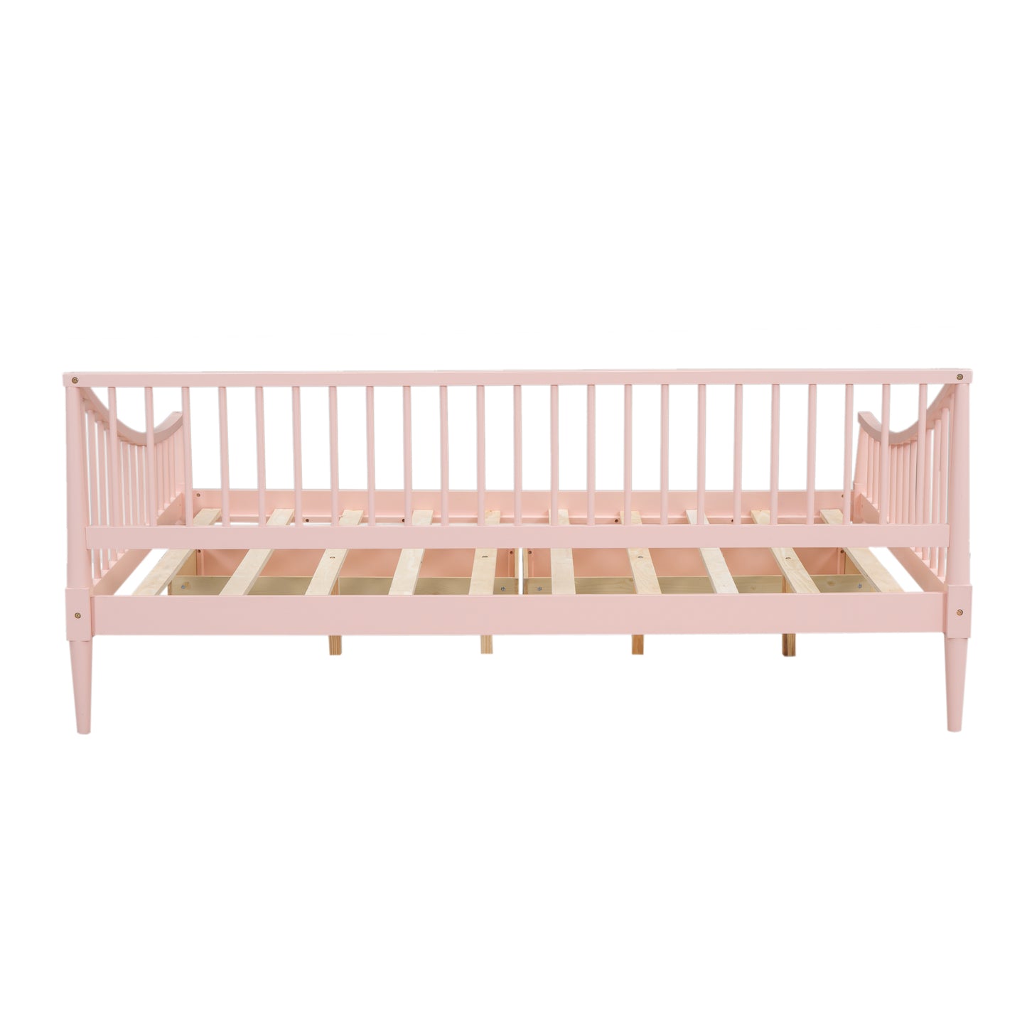 Full Size Daybed with Two Storage Drawers and Support Legs Pink Shello Creative Boutique