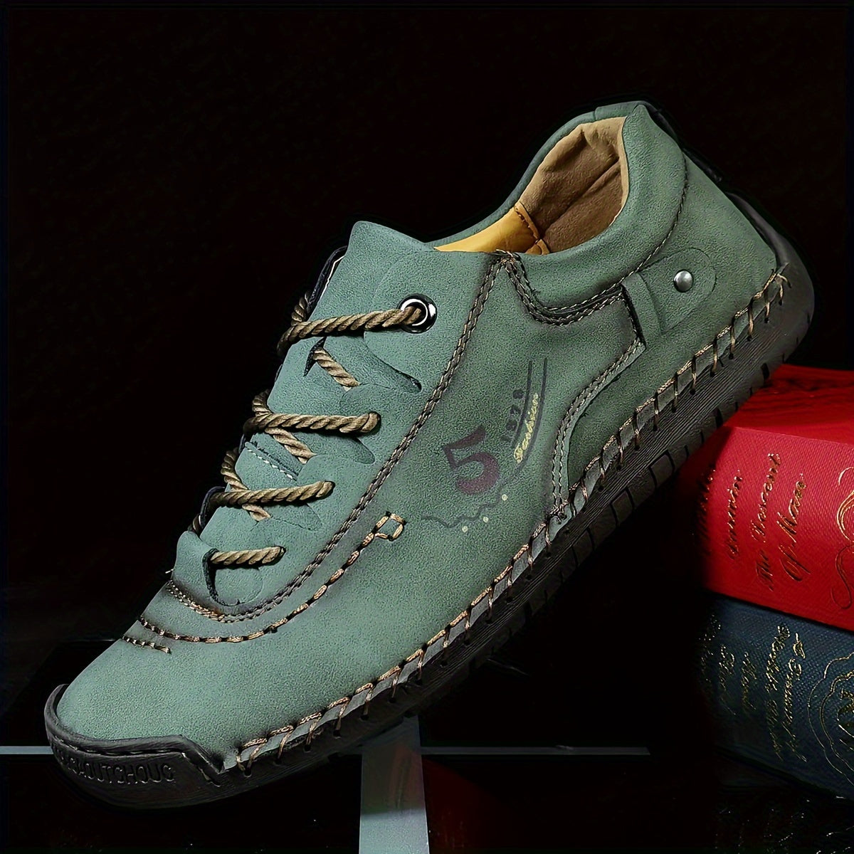Casual Handmade Stitching Men's Flats - Outdoor Walking Shoes Sneakers Shello's Creative Boutique