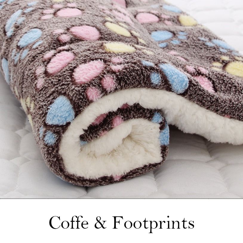 Soft Flannel Thickened Pet Soft Fleece Pad Pet Blanket Bed Mat For Puppy Dog Cat Sofa Cushion Home Rug Keep Warm Sleeping Cover eprolo
