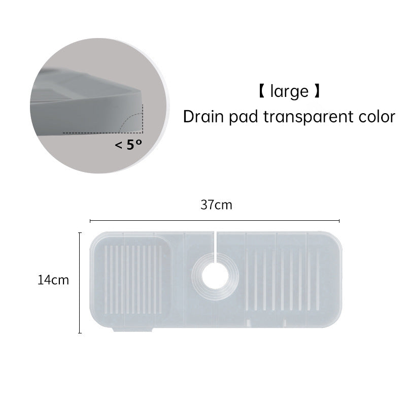 Silicone Drain Pad Faucet Drain Pad Kitchen Countertop Sink Drain Splash Proof Device eprolo
