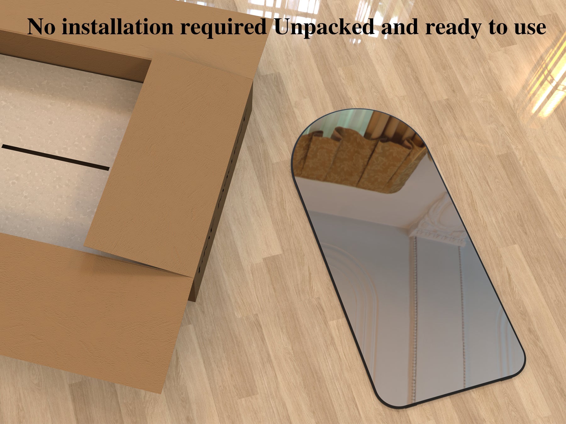 71"×32" Big Full Body Mirror for Bedroom Oversized Floor Mirror Large Standing Mirror Living Room Dressing Mirror Leaning Agains eprolo