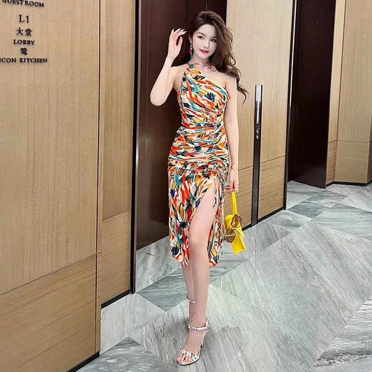 Eprolo Women’s Summer Floral Print Slim Sheath Party Dress