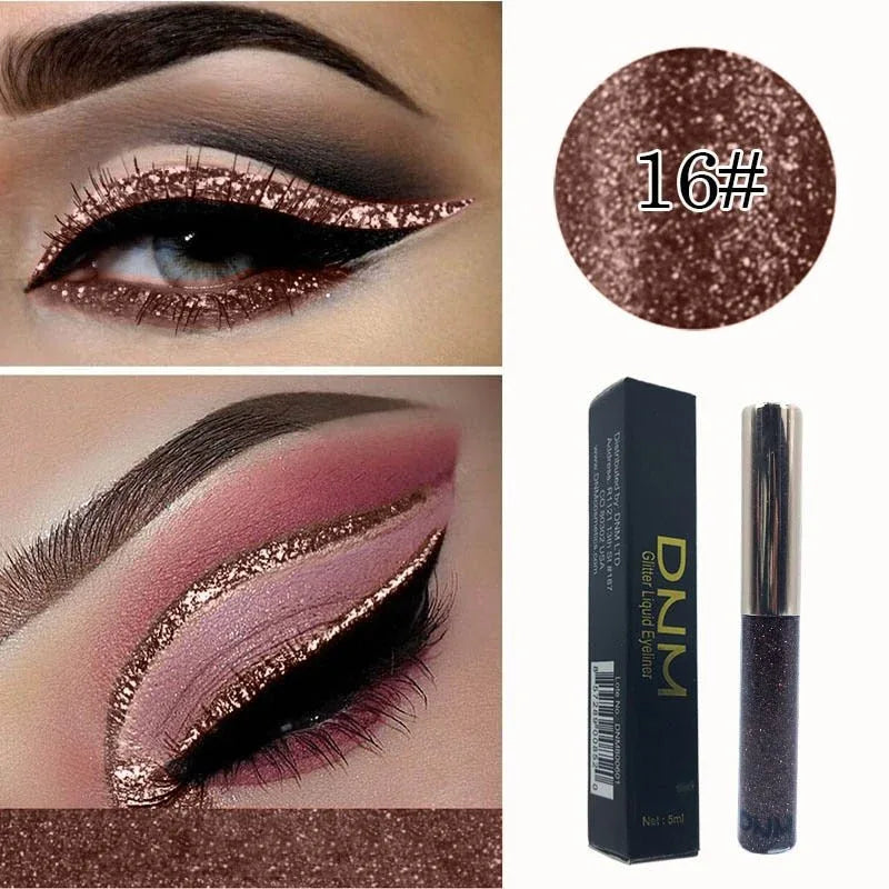 16 Colours Shiny Pearlescent Metallic Eyeliner Eyeshadow Pen - Shello's Creative Boutique