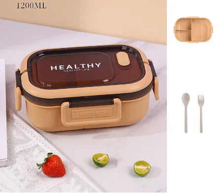 Sealed leak-proof portable large capacity compartment lunch box lunch box outdoor picnic box - Shello's Creative Boutique