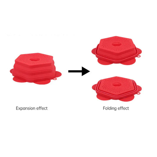 Microwave Oven Anti Spluttering Lid Collapsible Silicone Microwave Food Cover with Plate Microwave Cover lids - Shello's Creative Boutique