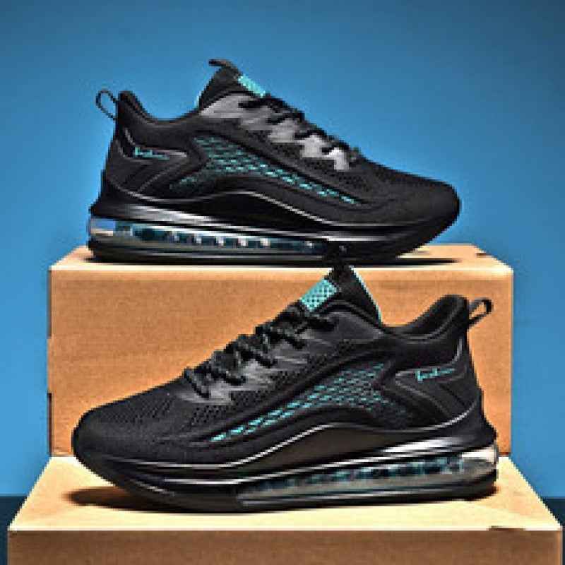 Men's Breathable Height Increasing Running Shoes with Full-Length Air Cushion