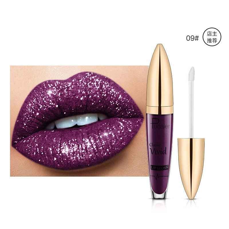 Women 18 Colours Shiny Lip Gloss Long Lasting Matte Glitter Liquid Lipstick Lip Makeup