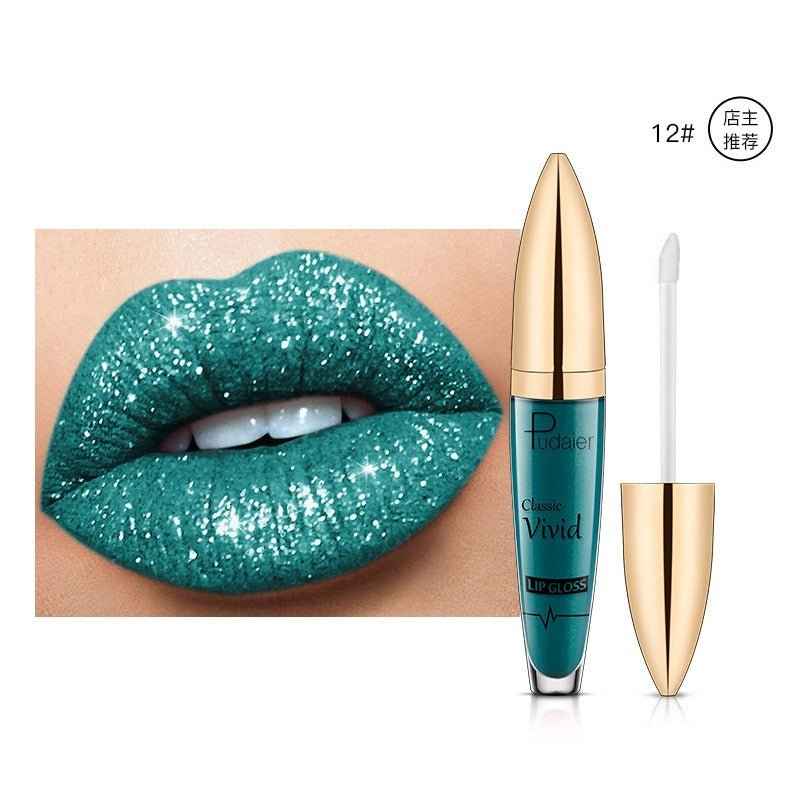 Women 18 Colours Shiny Lip Gloss Long Lasting Matte Glitter Liquid Lipstick Lip Makeup