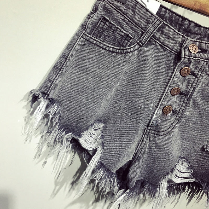 female fashion casual summer cool women denim booty Shorts high waists fur-lined leg-openings Plus size sexy short Jeans eprolo
