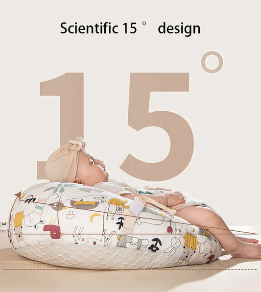 Safe pillow baby anti-vomiting slope pillow baby feeding anti-overflow pillow - Shello's Creative Boutique