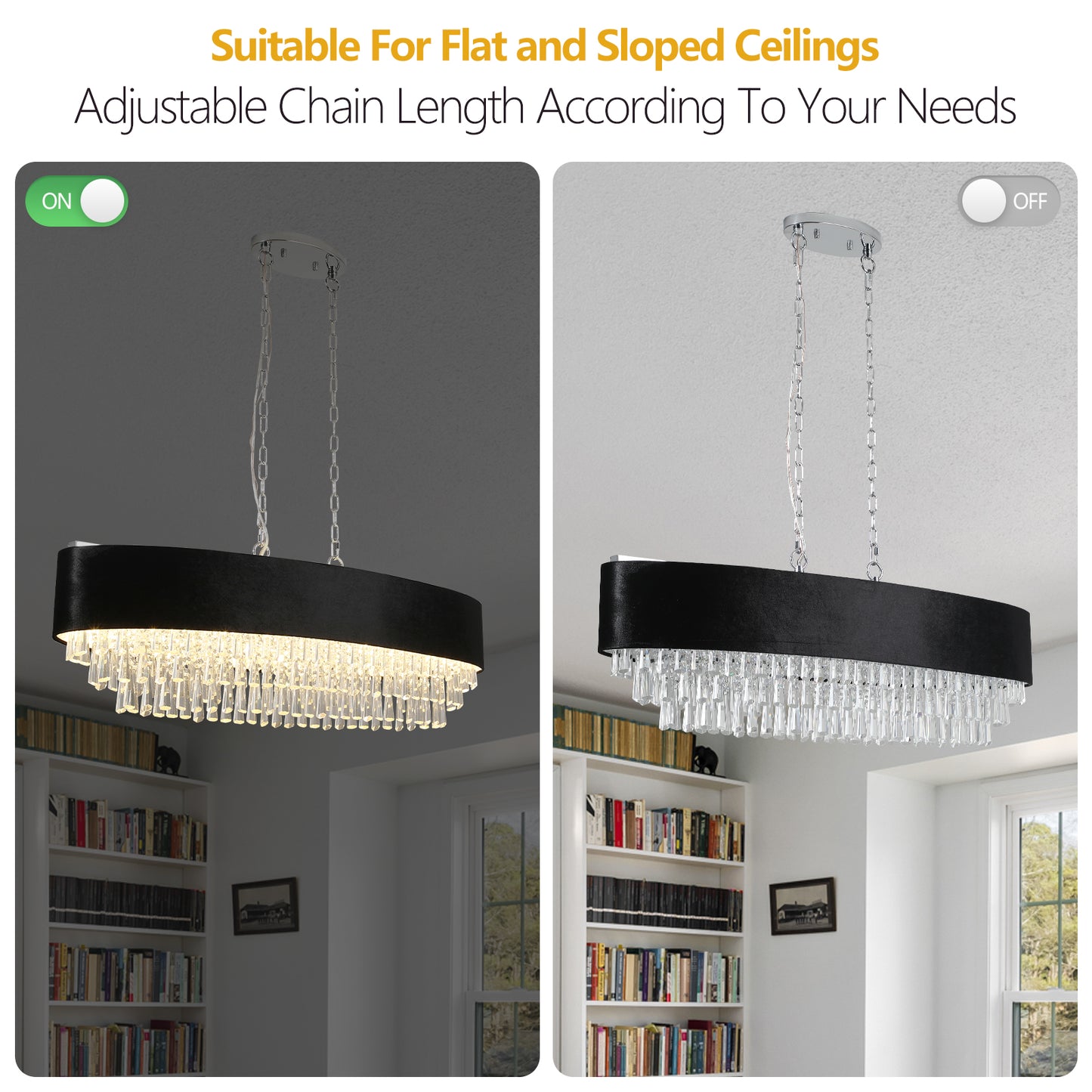 Modern Crystal Chandelier for Living-Room Cristal Lamp Luxury Home Decor Light Fixture eprolo