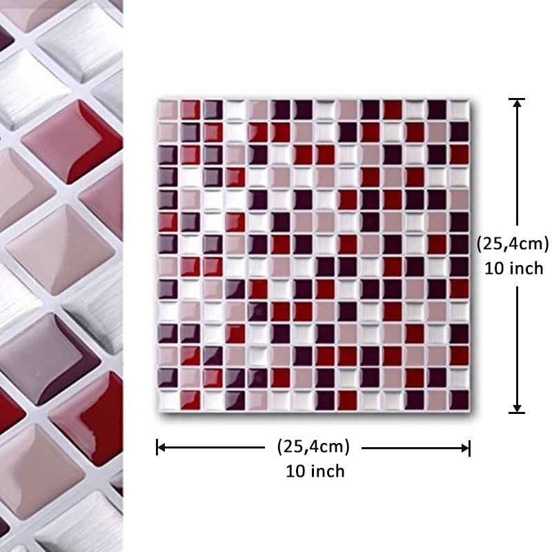 Vividtiles Self-Adhesive Mosaic Tiles for DIY Kitchen and Bathroom Decor