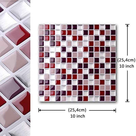 Vividtiles Self-Adhesive Mosaic Tiles for DIY Kitchen and Bathroom Decor