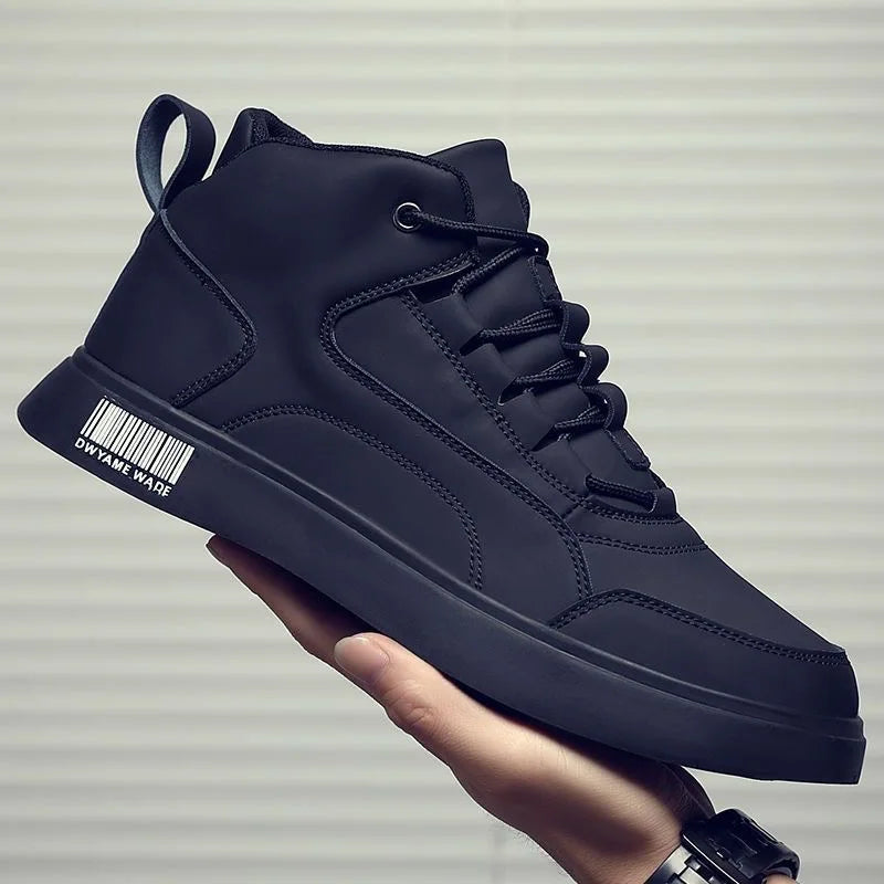 Brand Men's Sneakers Trendy High Top Casual Shoes Lace Up Flats Outdoor Trainer Shoes For Men White Tenis Shoes Zapatos Hombres eprolo