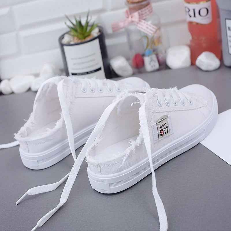 Women's Canvas Sneakers – Chic, Comfortable, and Timeless for Spring & Summer!
