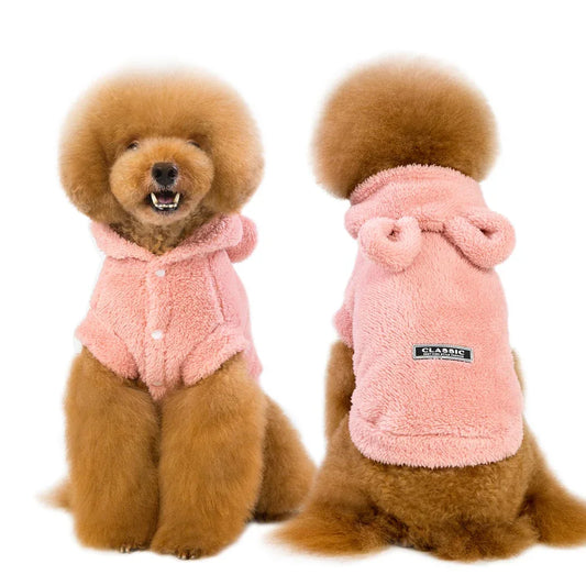 Warm Cat Clothes Winter Pet Puppy Kitten Coat Jacket For Small Medium Dogs Cats Chihuahua Yorkshire Clothing Costume Pink S-2XL - Shello's Creative Boutique