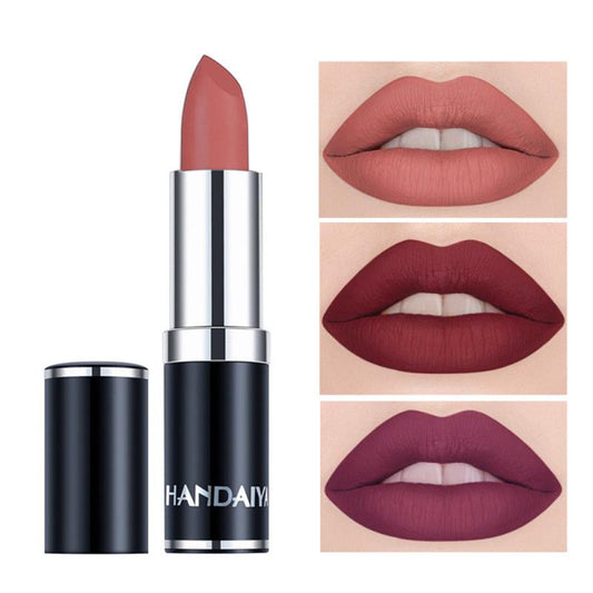 1PC Colour Matte Lipstick Waterproof Long Lasting No Fade Away - Shello's Creative Boutique